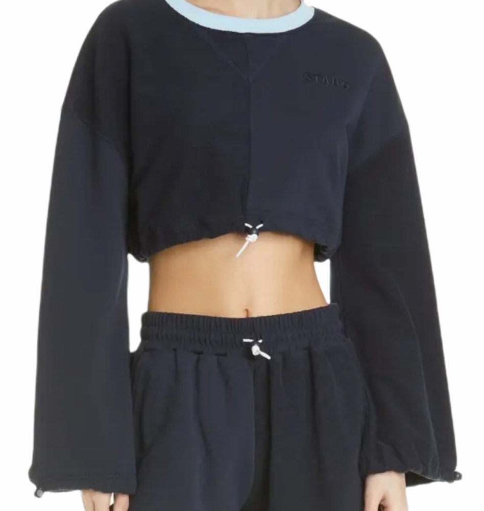 Sold NWT Staud Crop Bungee Sweatshirt Size Medium